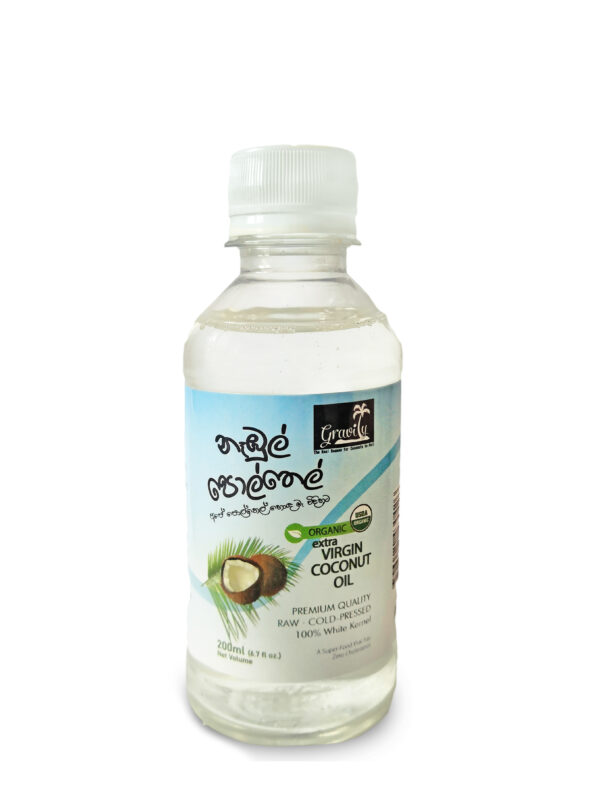 Extra Virgin Coconut Oil 200ml Plastic Bottle