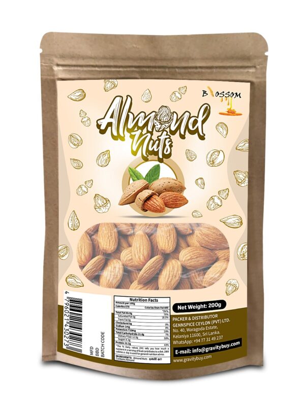 Almonds Nuts 200g - Unroasted